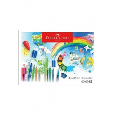 Faber-Castell Karton Kapak Resim Defteri 25x35 cm 15 Yaprak (5075400025)