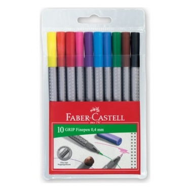 Faber-Castell Grip Finepen Keçe Uç 0.4mm 10'lu Karton Kutu