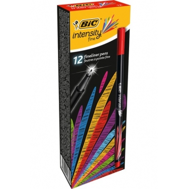 Bic Intensity Fine Liner Keçe Uçlu Kalem Kırmızı 12'Li Kutu