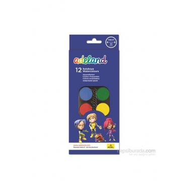 Adeland Suluboya 12 Renk Büyük Boy (30mm)