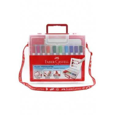 Faber-Castell Çantalı Beyaz Tahta Kalemi 10 Renk