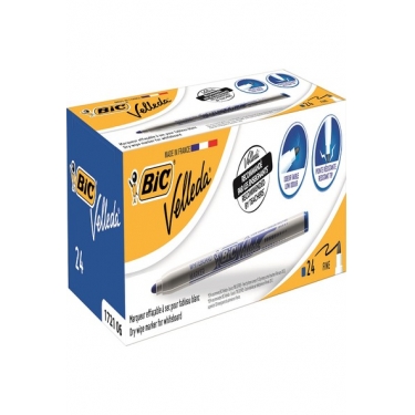 Bic Beyaz Tahta K. Velleda 1721 24 Lü Mavi 841841