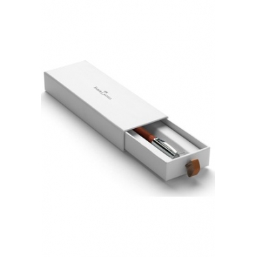 Faber-Castell E-Motion Krom/Ahşap Tükenmez Kahverengi