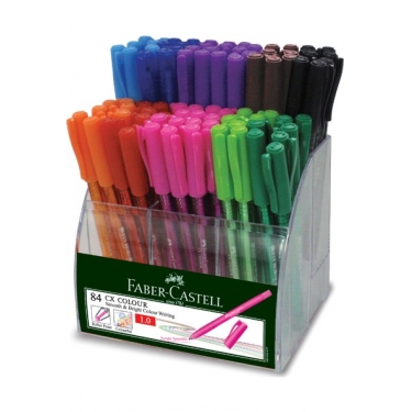 Faber-Castell Renkli Tükenmez Kalem 84lü