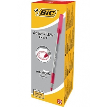 Bıc Round Stıc Exact Tükenmez Kalem Kırmızı 20'Li Kutu