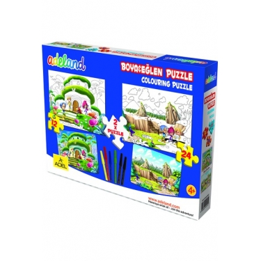 Adeland Boya & Eğlen, 12 Ve 24 Parça, Puzzle 2