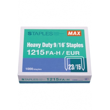 Max 1215 Fa-h 23/15 Zımba Teli (90-140SF), 1000 adet zımba teli, 11.5 mm x 17 mm
